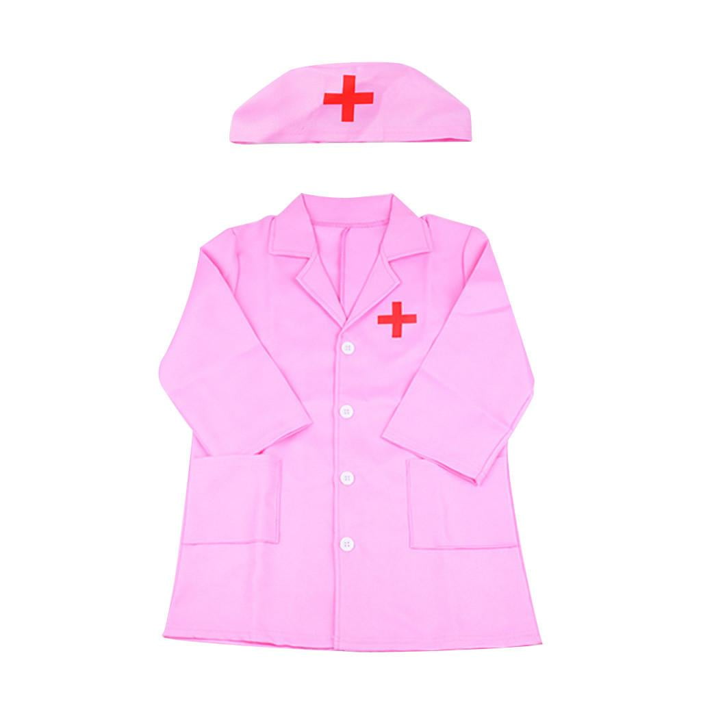 "QISIWOLE Dress Up Play Premium Kids Costumes Set Ages 3-7, Washable Kids Dress Up Clothes for Play - Doctor as Dress Up Clothes for Little Girls" Deals