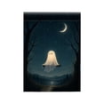 thumbnail image 1 of QISIWOLE Halloween Garden Flag, 18x12in Ghost Moon Waterproof Yard Banner for Outdoor Decor, 1 of 6