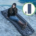 thumbnail image 1 of QISIWOLE Inflatable Camping Sleeping Pad, Extra Thickness 4 Inch Sleeping Mat with Built-in Pump, Compact & Ultralight Camping Air Mattress for Backpacking Hiking Tent Traveling, 1 of 7