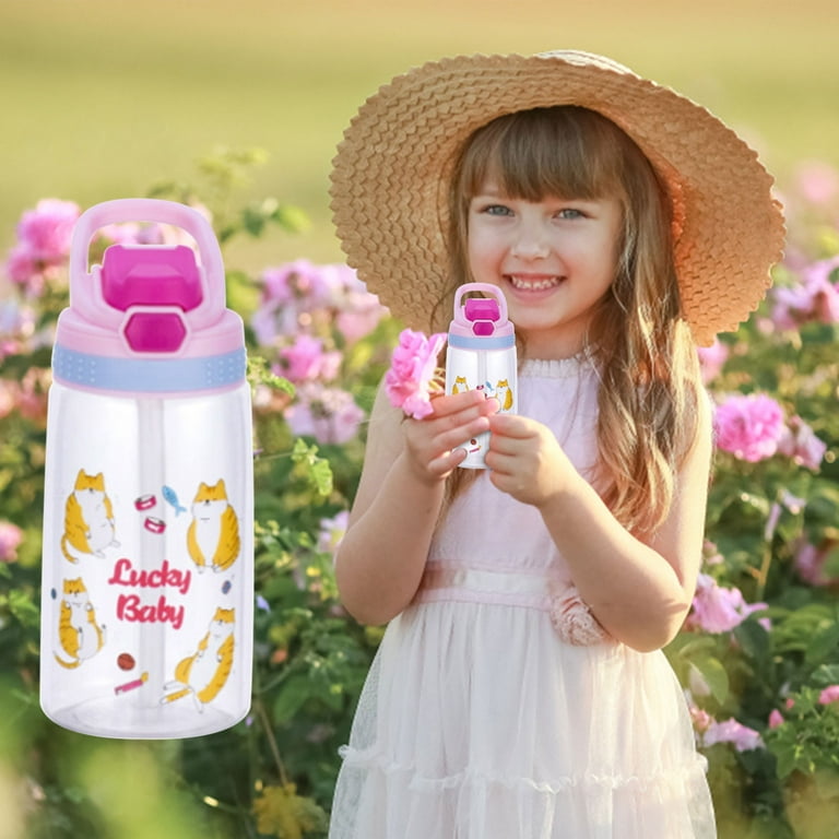 Kids Water Bottle With Straw For School Leak Proof Toddler Water Bottle For  Boys & Girls