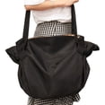 thumbnail image 1 of QISIWOLE Lay-Flat Drawstring Tote, Foldable Drawstring Tote Bag Large Lightweight Shoulder Bag for Daily Use, 1 of 6