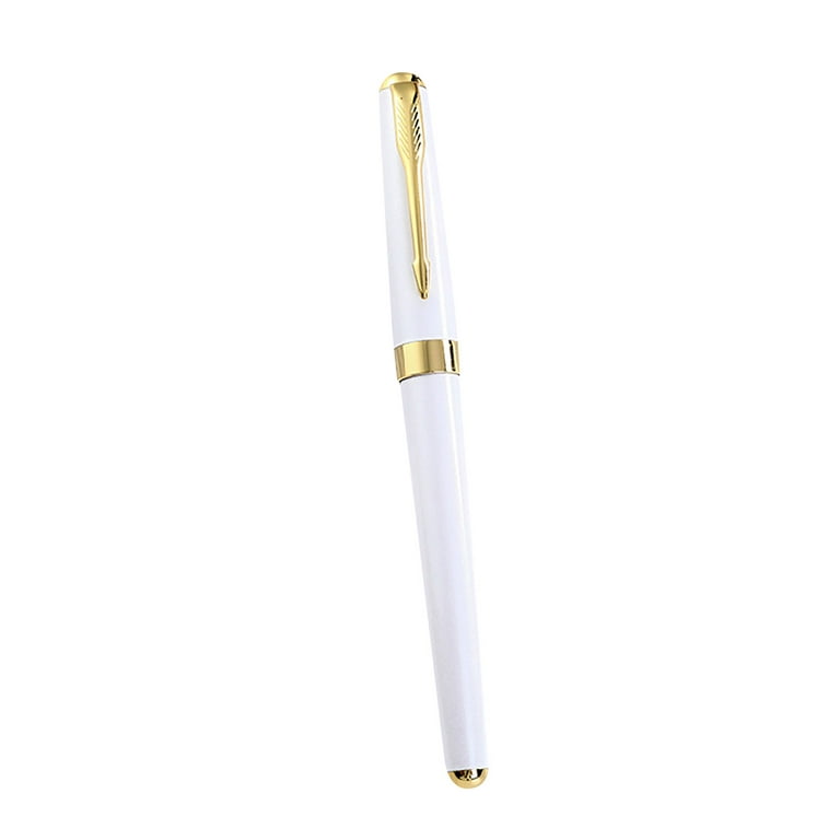 Qisiwole Luxury Ballpoint Pen Writing - Elegant Fancy Nice Gift Pen Set for Signature Executive Business Office Supplies, White