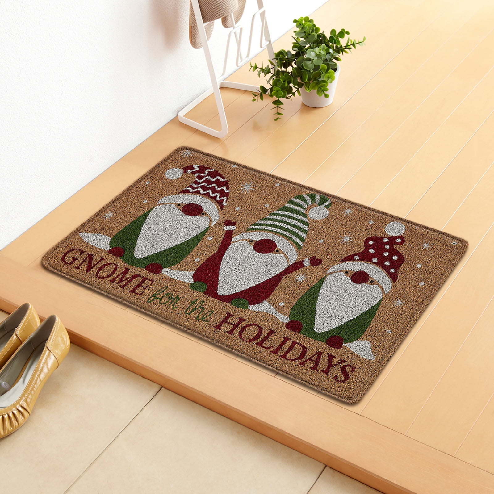 QISIWOLE Non-Slip Christmas Rugs Christmas Mats 16 x 24 Inches