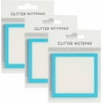 thumbnail image 1 of QISIWOLE Sparkle Sticky Notes, Clear Post It Notes Pastel, Cute Self Adhesive Note Memo Pads, Transparent Glitter Notepads Stationery, See Through Notes, Small to Do List, Office Supplies (3 Pack), 1 of 4