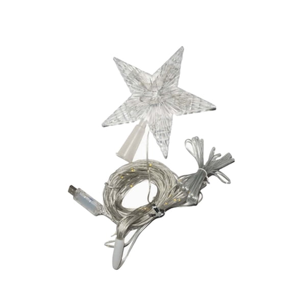QISIWOLE Starburst Cascade LED Light Tree, 5 Point Star Waterfall String Light for Indoor Wall and Corner Decor, 7.87 x 1.97 in