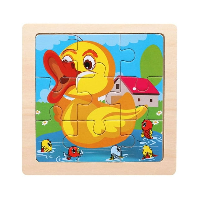 QISIWOLE Wooden Puzzles Jigsaw for Kid Ages 26 Toddler Animal Puzzles