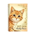 thumbnail image 1 of QISIWOLE Yellow 2027-2030 Monthly Planner Notebook with Cute Cat Cover, 5.8x8.3in Spiral Bound Agenda for Women, 5 Year Calendar Planner with Monthly Tabs, Learning Office Supplies, 1 of 7