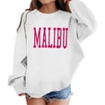 thumbnail image 1 of QITESHIPIN Girls Crewneck Sweatshirt Long Sleeve Cute Print Casual Comfortable Pullover Top No Hood White,5-6 Years, 1 of 4