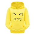 thumbnail image 1 of QITESHIPIN Kids Cartoon Character Print Pullover Hoodie Long Sleeve Cute Casual Comfortable Sweatshirt for Big Kids Yellow,2-3 Years, 1 of 4