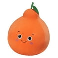 thumbnail image 1 of QITOWM Cartoon Plush Orange Fruit Pillow, Soft Stuffed Cute Smiling Citrus Toy, Large Decorative Cushion for Kids & Adults, Cozy Home Decor, 10cm (Orange), 1 of 4