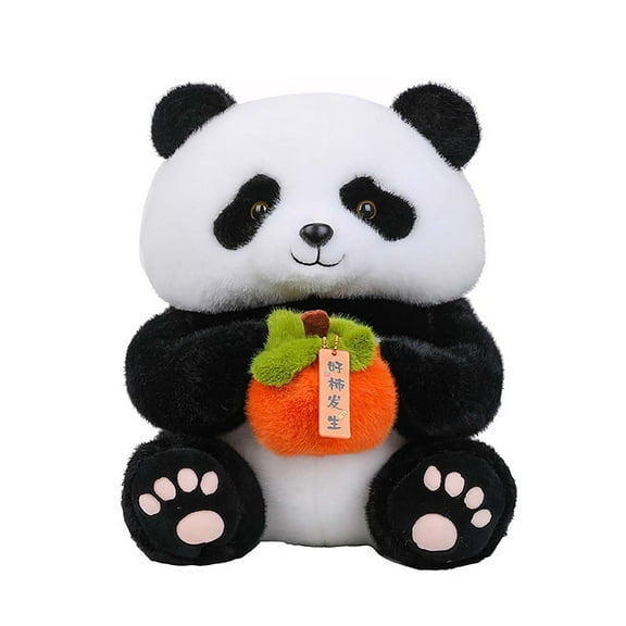 QITOWM Cute Plush Panda Stuffed Animal Toy, Soft Cuddly Panda Bear Doll , Perfect Gift for Kids and Panda Lovers,35cm Stuffed Plush Puppet Office Desktop Shelf Decoration