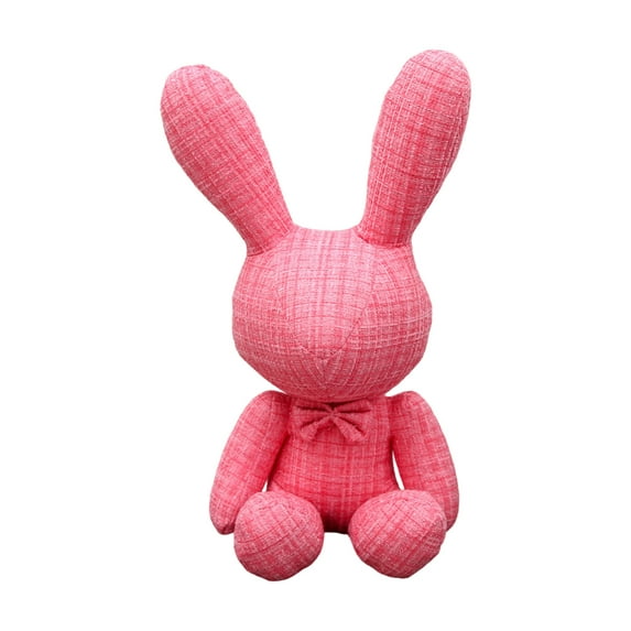 QITOWM Soft Bunny Plush Toy for Kids and Friends, Cute Stuffed Animal Rabbit Doll, Cozy Cuddly Gift for Sofa Shelf Display Home Decor, 12 Inch (Red)