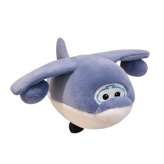 QITOWM Soft Plush Airplane Toy for Kids Cuddly Stuffed Aircraft Pillow Gift for Children Bedroom Decor Collectible