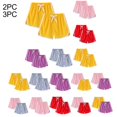 thumbnail image 1 of QIUOMBBP 3PC Kids Sports Shorts High Elastic Waist Solid Color Shorts with Drawstring Summer Loose Casual Pants Multicolor 8Years, 1 of 9