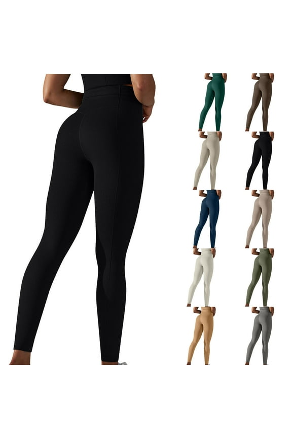 Butt Lifting Leggings for Women High Waist Textured Sport Yoga Legging Tummy Control Gym Fitness Pilates Pants White M