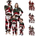 thumbnail image 1 of QIUOMBBP Christmas Family Matching Pajamas Cute Printed Xmas Long Sleeve Zip Hooded Jumpsuits Casual Rompers Sleepwear, Multicolor, XXL, 1 of 5