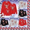 thumbnail image 1 of QIUOMBBP Family Matching Christmas Sweatshirt Long Sleeve Crewneck Pullover Tops Xmas Cute Graphic Blouse Shirts Gray, 1 of 8