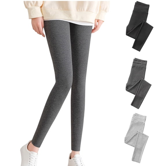 QIUOMBBP High Waist Leggings for Women Tummy Control Non See Through Yoga Legging Soft Comfy Joggers Sport Pants Black XL