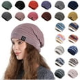 thumbnail image 1 of QIUOMBBP Knit Beanie Hats for Women Men Winter Warm Skull Beanies Cap Outdoor Lightweight Hat Streetwear, Gray, 1 of 2
