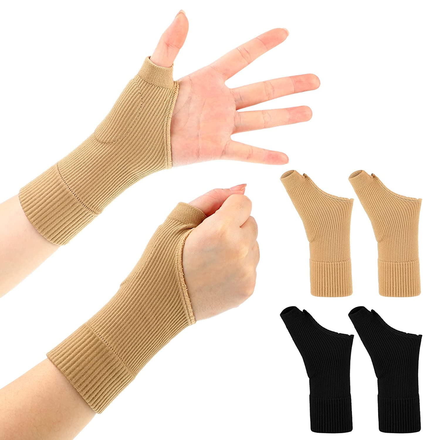 QIUTIAN Thumb Compression Arthritis Gloves Breathable Wrist Support ...