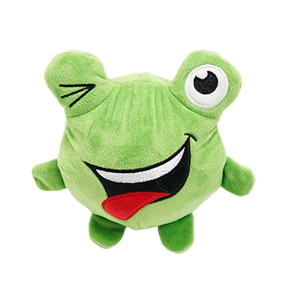 QIUXUJ - Interactive Moving Dog Toy, AIndestructible Squeaky For Aggressive Chewers Tough Interactive Chew, Squeaky Plush Dog Toy for Small Medium Large Dogs to Keep Them Busy (Frog)