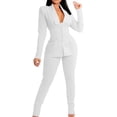 thumbnail image 1 of QIUYI Formal Pantsuits for Women Evening Party Wedding Guest 2 Piece Outfits Sets Work Office Casual Dressy Pant Suits, 1 of 6