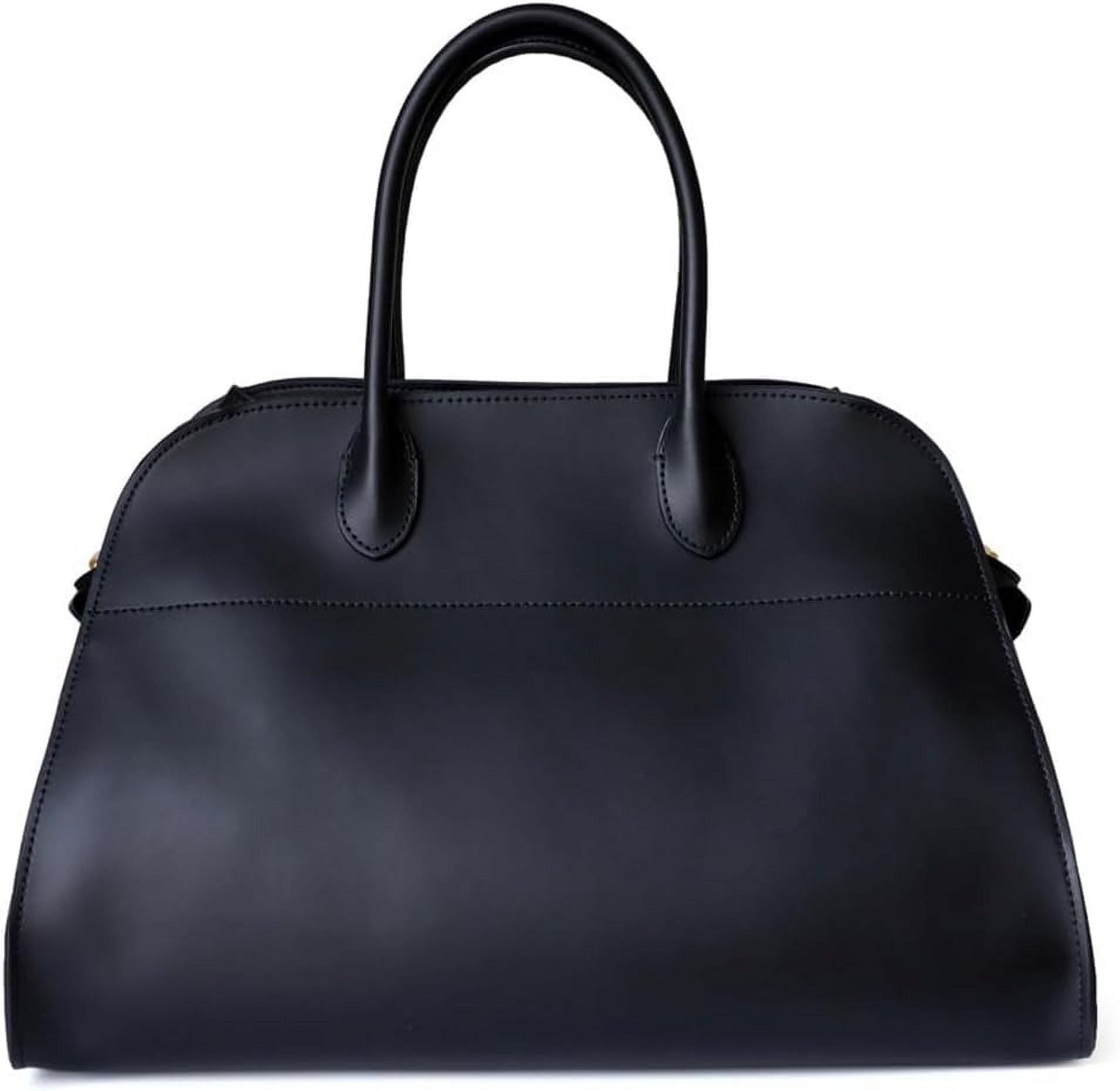QIUYI Genuine Leather Tote Bag for Women Large Capacity Work Tote Top-handle Bag Vintage Hobo Handbag Casual Satchel Bag