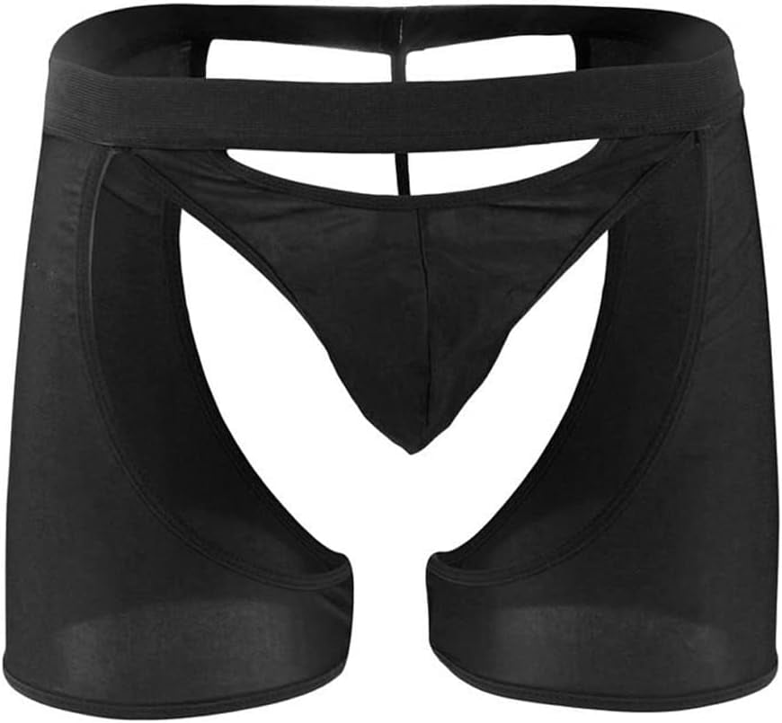 Bommi Fairy Herenbroekje Lingerie Kant Low Rise Stretchy G-String Bikini Sissy Pouch Tanga Crossdressing Ondergoed Ruffled Slips, rood, 42