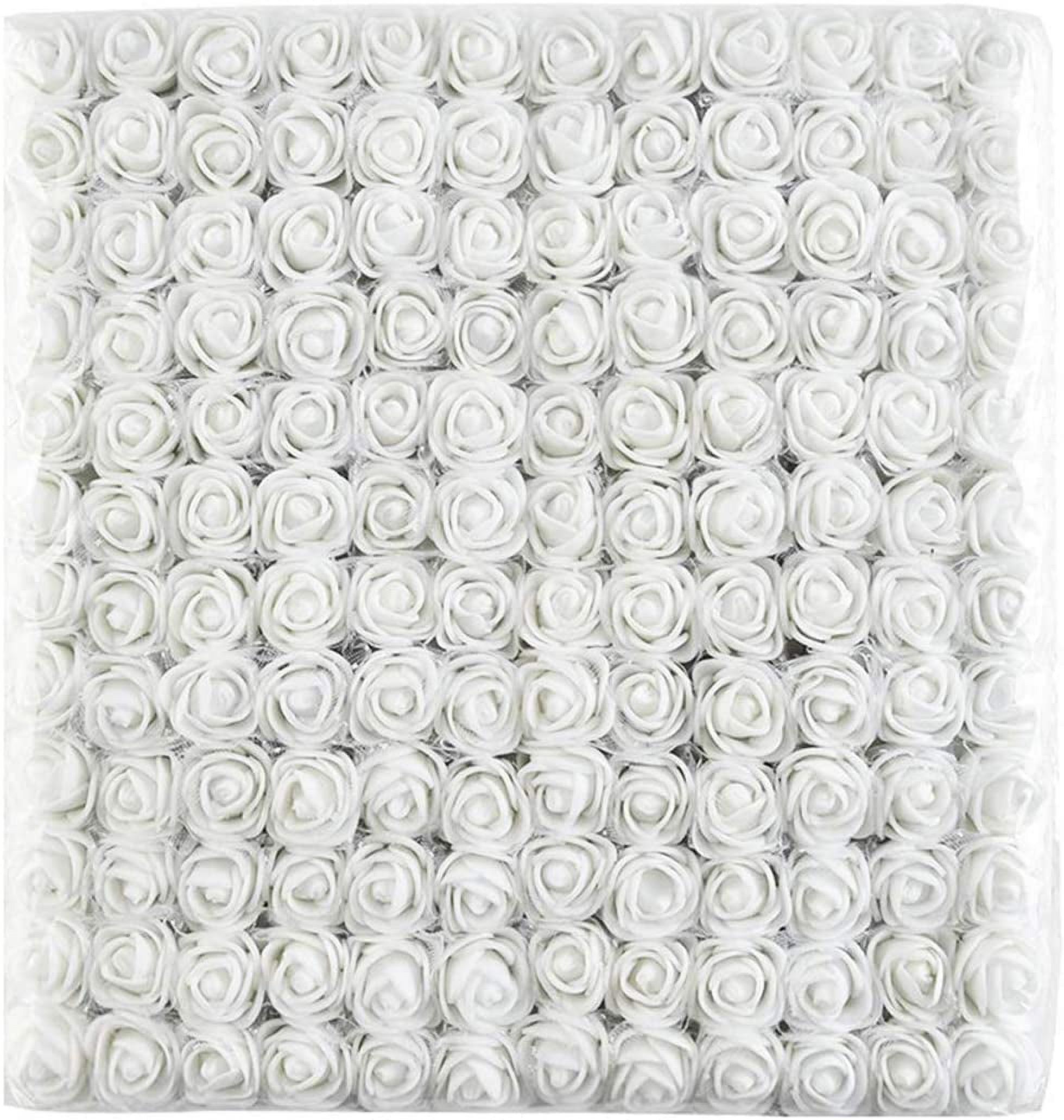 QIUYI Mini Fake Rose Flower Heads 144pcs Mini Artificial Roses Wedding ...