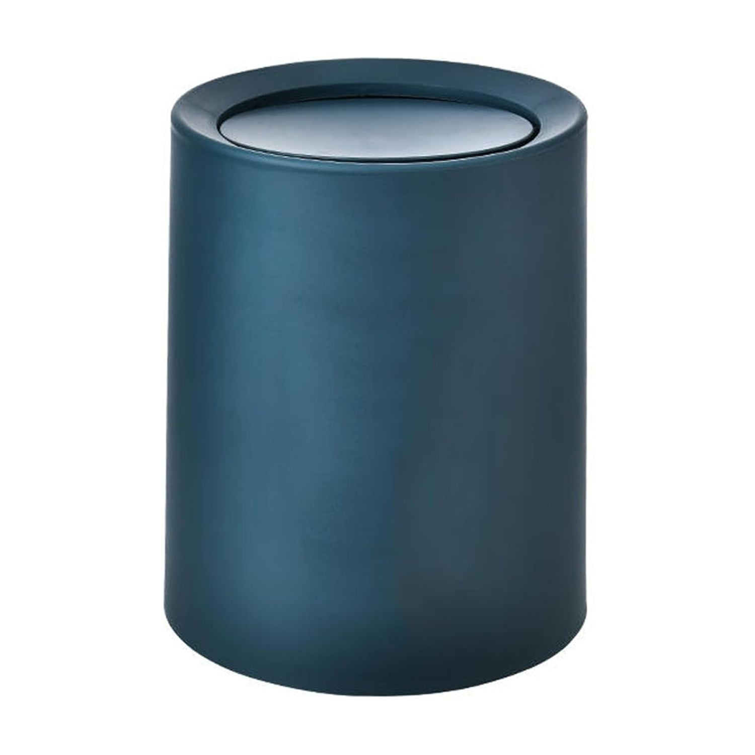 QIUYI Small Trash Can with Swing Lid Round Garbage Can for Kitchen, Bedroom, Home Office, Craft Room, Dorm Room, Powder Room, Bathroom Trash Bin (Black (2.1 Gal)) - Walmart.com