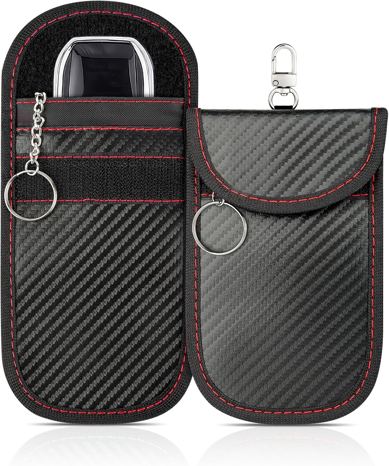 QIUYIDP 2 Pack Faraday Key Fob Protector, Premium Car RFID Signal ...