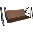 thumbnail image 1 of QIUYIDP J&C Patio Swing Seat Cover Replacement 600D Heavy Duty Swing Cushion Cover Outdoor Swing Seat Support Waterproof Fade Resistant for 3 Seater Durable Swing Covers for Frame (63x22x22in), 1 of 7