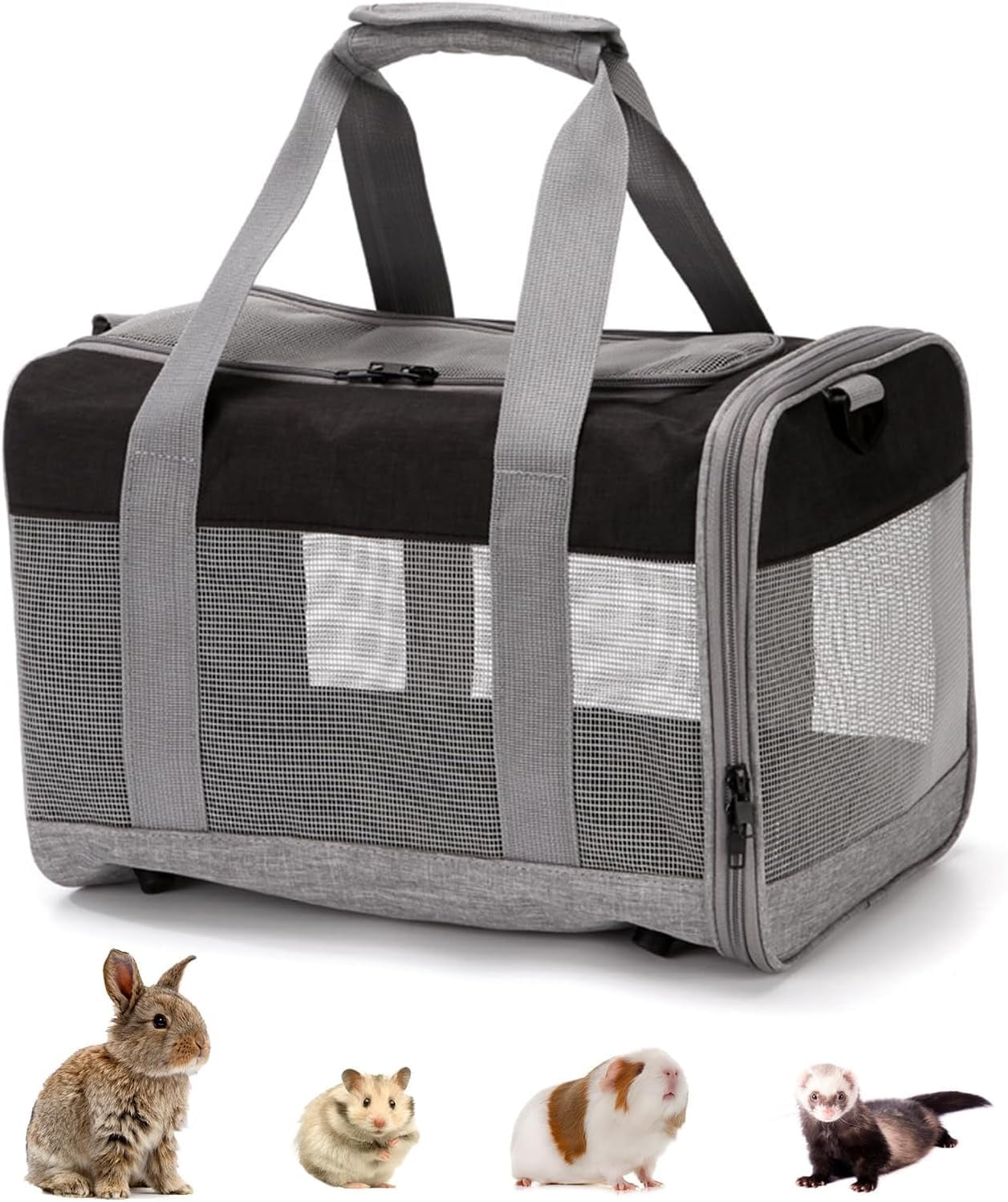 QIUYIDP Rabbit Travel Carrier Bag Airline Approved Pet Pocket ...