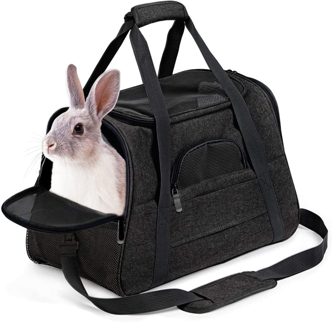 QIUYIDP Rabbit Travel Carrier Bag Airline Approved Pet Pocket ...