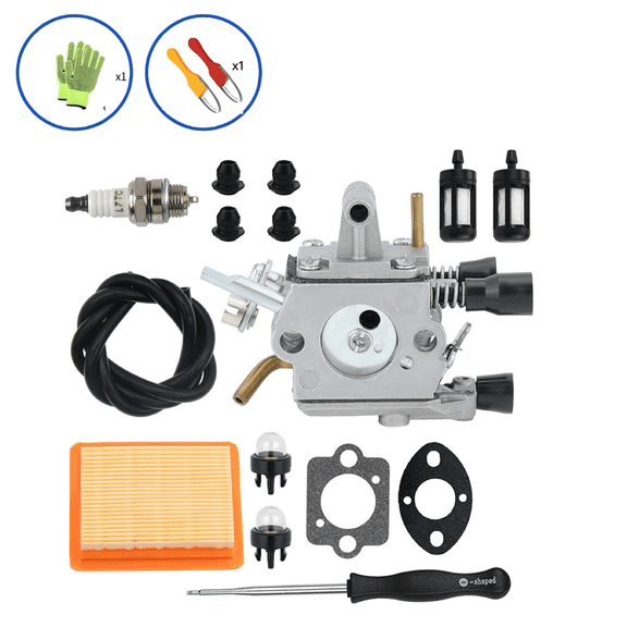 QIXI Grey Carburetor Repair Kit For STIHL FS120 FS200 FS300 Models Tools