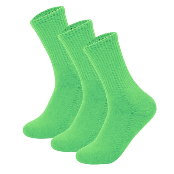 QIYAA 3pack Women Warm Thick Cotton Breathable Ankle-High Sports Socks Fashion Dress Socks