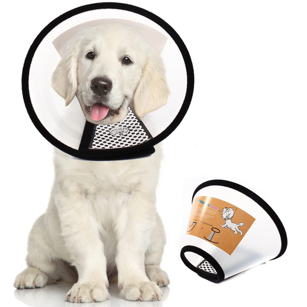 QIYADIN Plastic Pet Recovery Collars HYZ01 & Cones for and Cats After