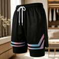 thumbnail image 1 of QIYAGBSA Basketball Shorts for Men 2 in 1 Mesh with Compression Liner Drawstring Elastic Waist Side Pockets Dolphin Hem Lightweight Gym Training Summer, 1 of 5