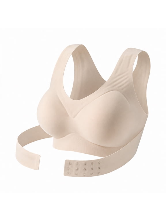 Posture Corrector Bras for Women Wireless Seamless Front Closure Back Support Everyday Bralettes Soft Lift Vest Style Shape Beauty Back Tops