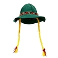 thumbnail image 1 of QIYAGBSA Women Festival Hat Braided Detail Embroidered Band Curved Brim for Oktoberfest Costume Party (Green Free Size), 1 of 6