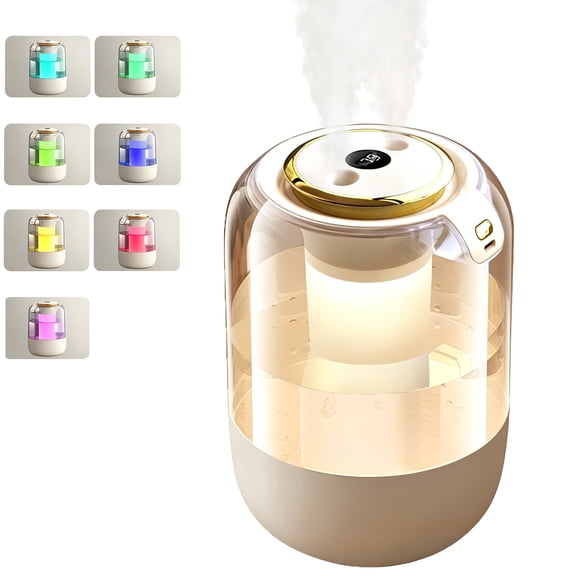 QIYFDDF 2.2L Cool Mist Humidifier for Room Home Top Fill Ultrasonic Air Humidifier and Vaporizer with Humidity Sensor