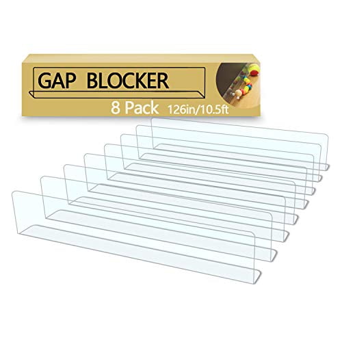 QIYIHOME 8Pack Toy Blocker, Gap Bumper for Under Furniture, BPA Free