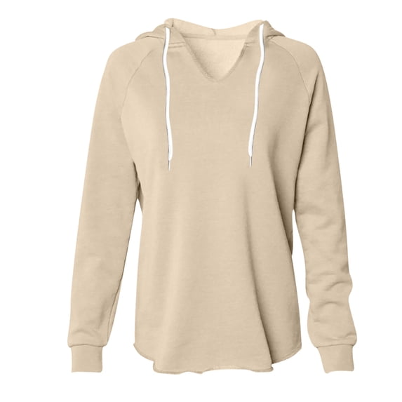 QIbmong Hoodies for Women Raglan Long Sleeve Drawstring V Neck Loose Lightweight Pullover Tops Casual Sweatshirt Fall