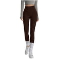 thumbnail image 1 of QIbmong Yoga Leggings for Women Elastic High Waist Butter Soft Stretchy Tight Athletic Pants with Pockets, 1 of 5