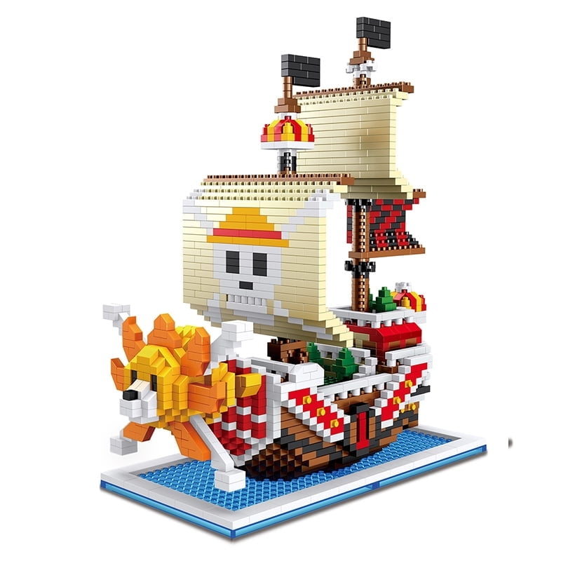 QJ One Piece Building Blocks Set,Anime Battleship Mini Micro Model ...
