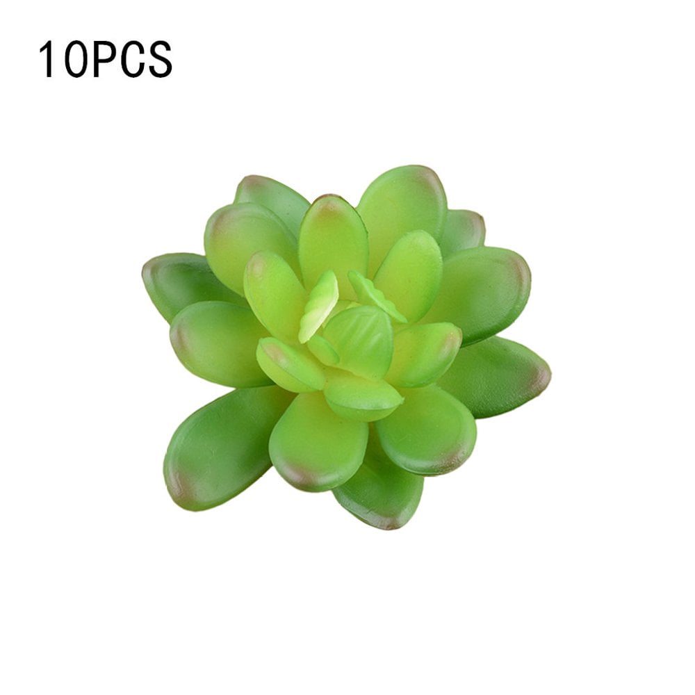 QJUHUNG 10pcs/set Fake Succulents Small Vivid Useful Simulated Plants