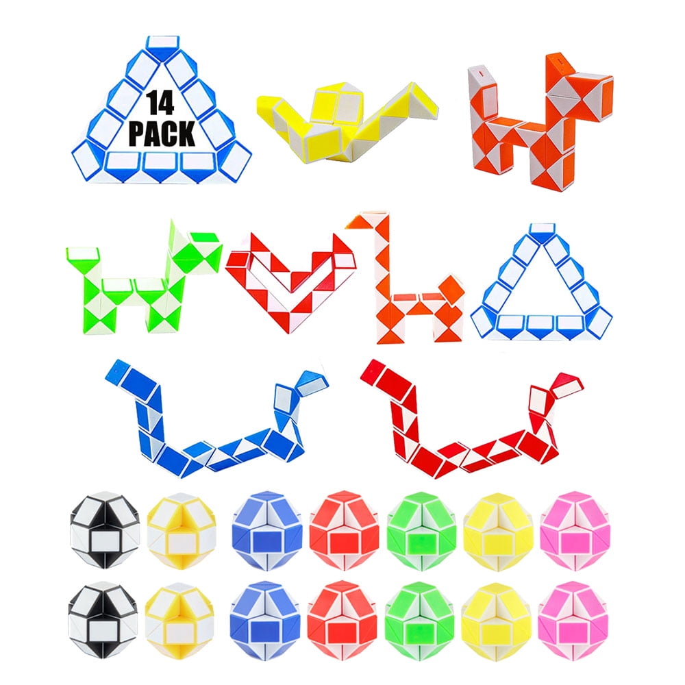 Fidget Toys Party Favors Pack Mini Fidget Snake Cube Puzzle Toys