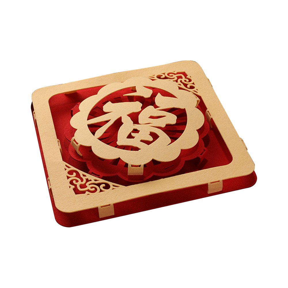 QJUHUNG 2023 New Year Spring Couplets 3D Windows Stickers Spring