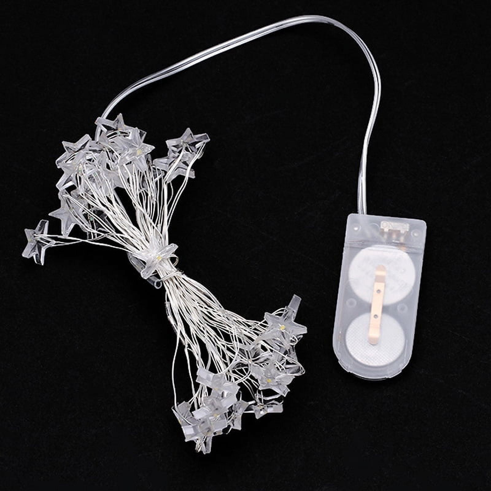 QJUHUNG 3 M 30 LEDs Stars Copper Wire String Lights LED Fairytale