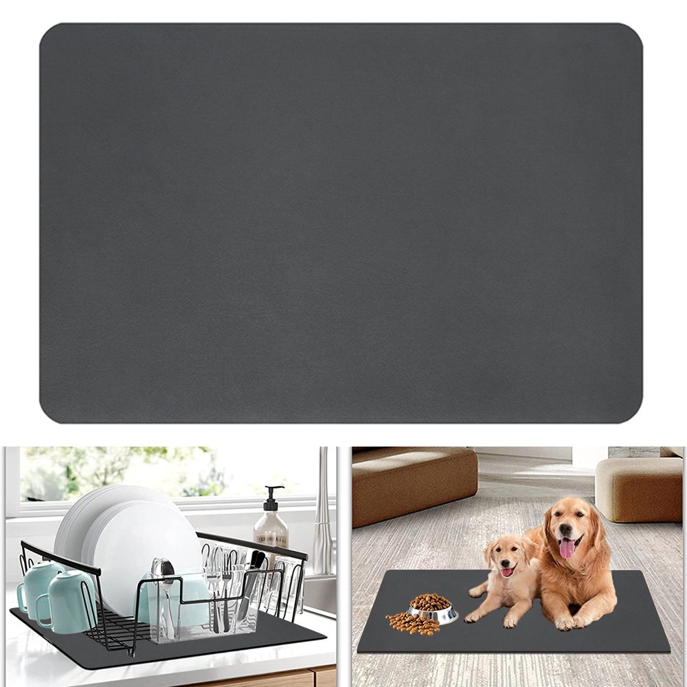 QJUHUNG 40x50 Coffee Maker Pad Hide Stains Rubber Coffee Pad Coffee